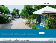 Tablet Screenshot of campingarenablanca.com